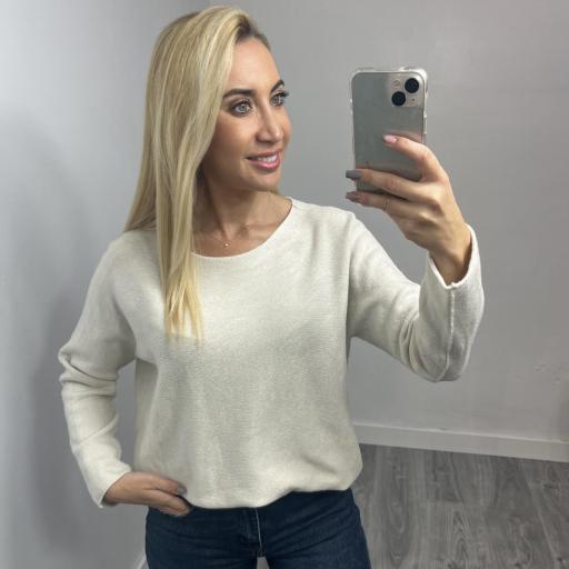 Jersey de punto suave Sure Beige