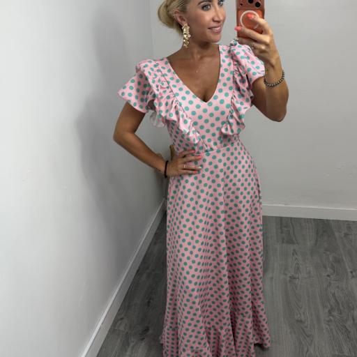  Bata Rociera Largo de Lunares Candelaria – Volantes Vestido [3]