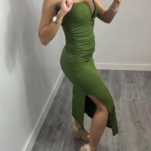 Vestido Midi Mujer Macar Verde [2]