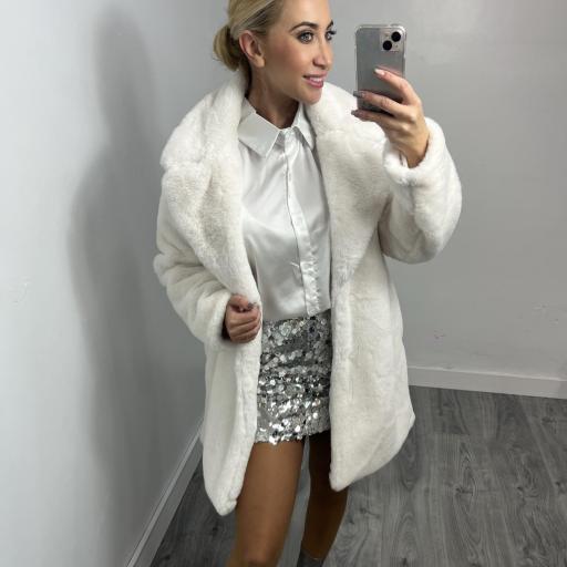 Abrigos de Pelo Sintético Mujer