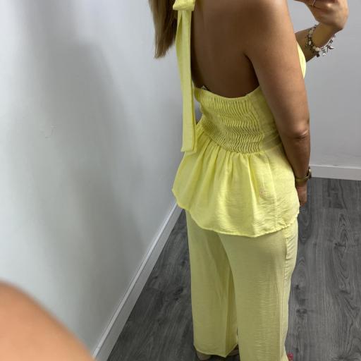 Conjunto Mujer Top y Pantalón Manila Amarillo [2]