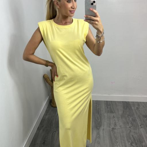 Vestido Mujer Largo Victoria amarillo