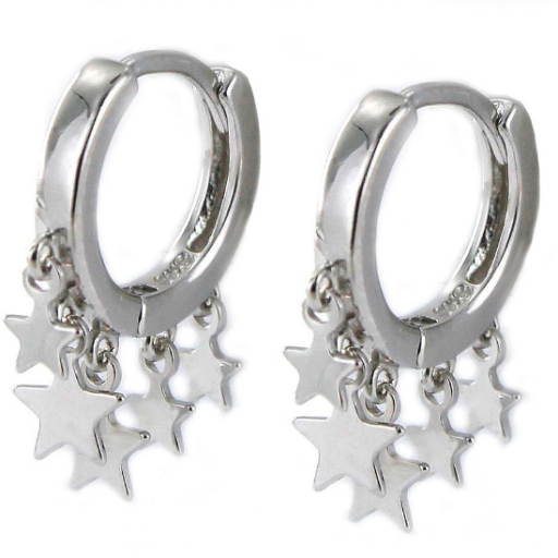 Pendientes Aro Estrellas