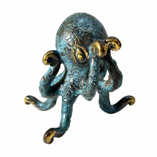 Pulpo de bronce