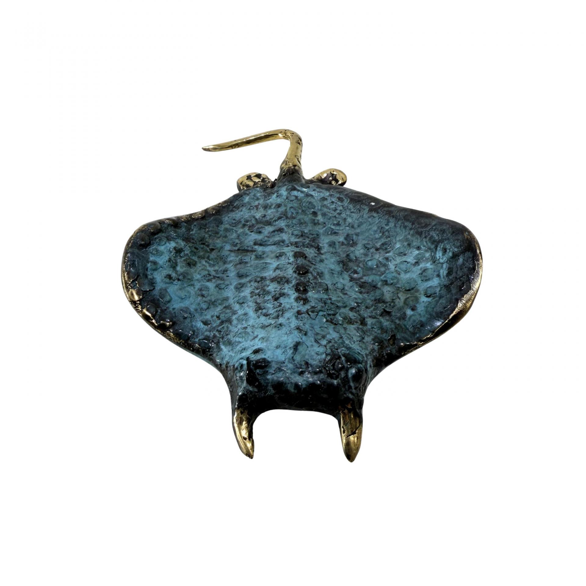 Manta rayas de bronce