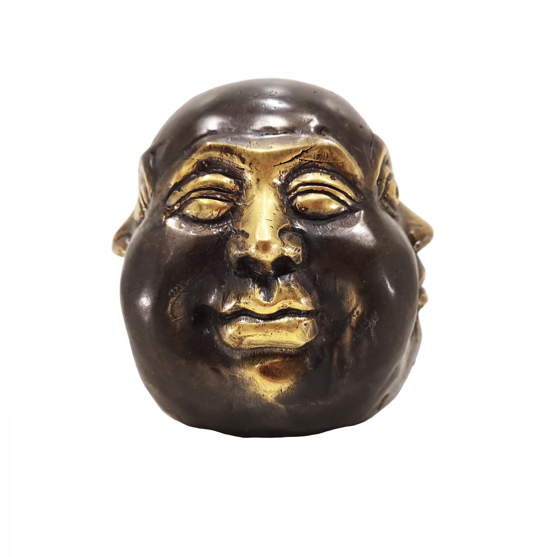 Cabeza de Buda Chino de bronce "4 expresiones"