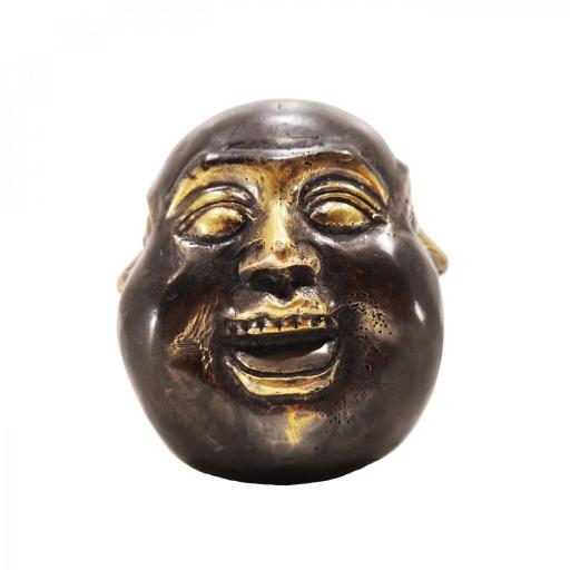 Cabeza de Buda Chino de bronce "4 expresiones" [1]