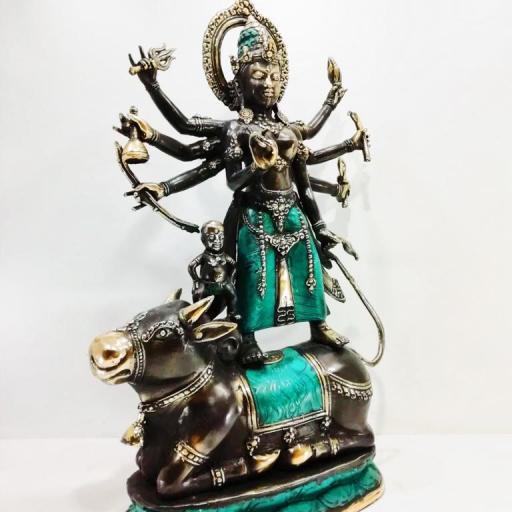 Durga con Nandi de bronce [1]