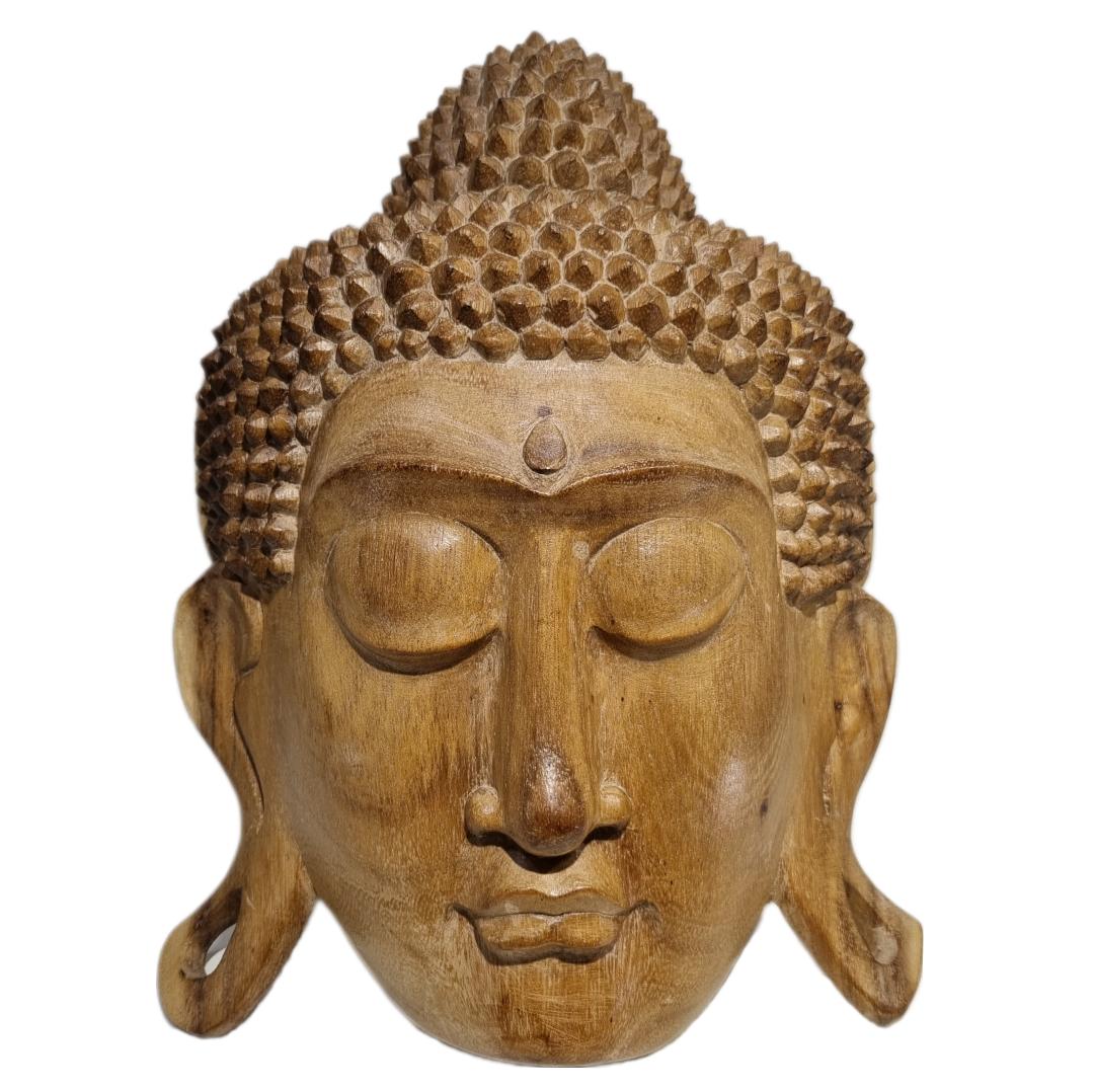 Máscara de Buda de madera
