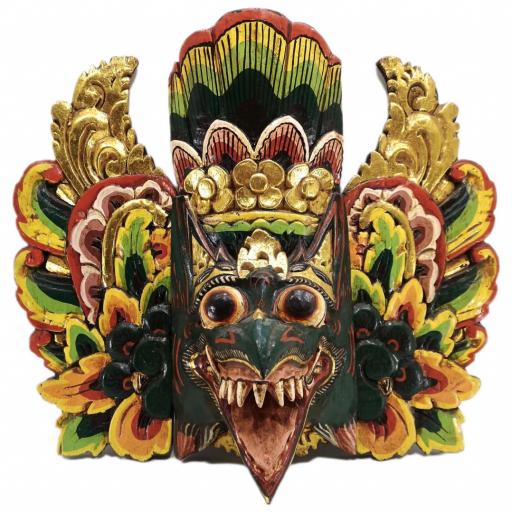 Máscara de Garuda pintada