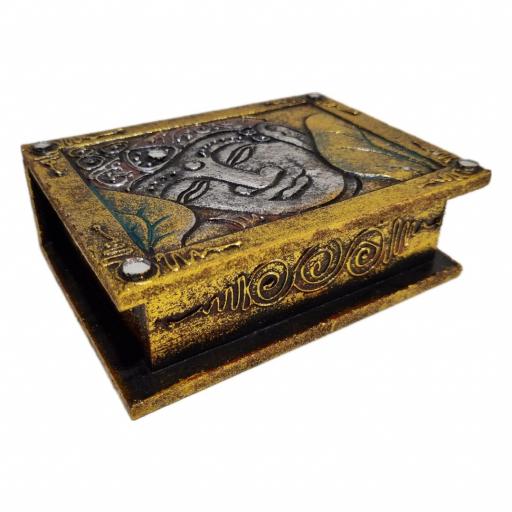 Caja pintada con cara de Buda [2]