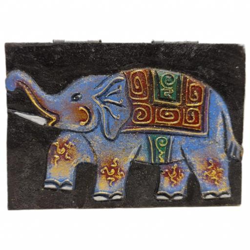 Caja pintada con Elefante [1]