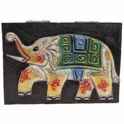 Caja pintada con Elefante [2]