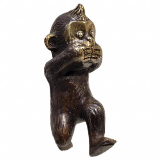 3 Monos Sabios de bronce | Colgador | Ver, Oír y Callar | Three Wise Monkey [4]