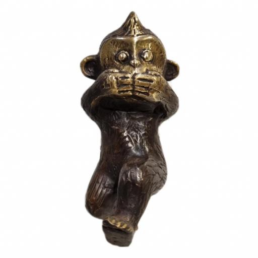 3 Monos Sabios de bronce | Colgador | Ver, Oír y Callar | Three Wise Monkey [2]
