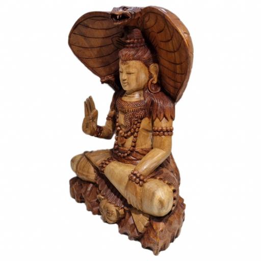 Shiva de madera con Cobra [3]