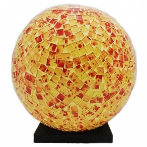 Lámpara Bola de Mosaico Rojo/Amarillo [0]