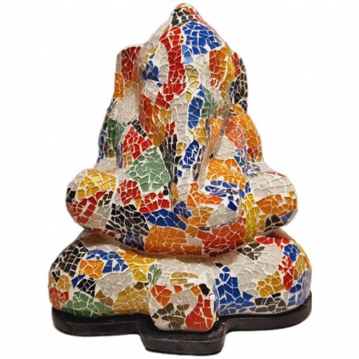 Lámpara Ganesha de mosaico [3]