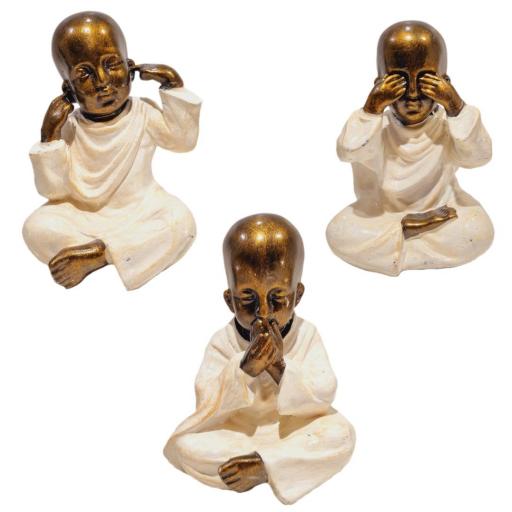 Monjes Shaolín de resina | Ver, Oír y Callar | Three Wise