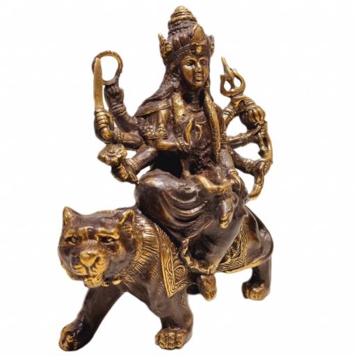 Durga de bronce con Tigre [1]