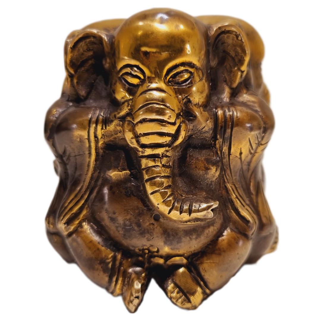 Ganesha de bronce | Ver, Oír y Callar  | Three Wise