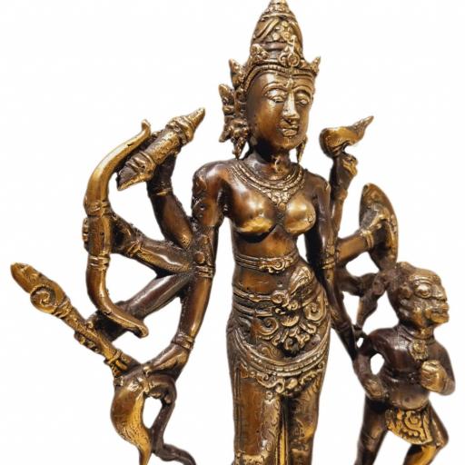 Durga con Nandi de bronce [2]