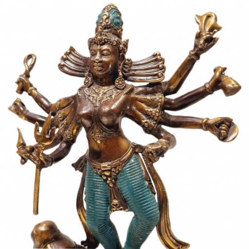 Durga con Nandi de bronce [4]