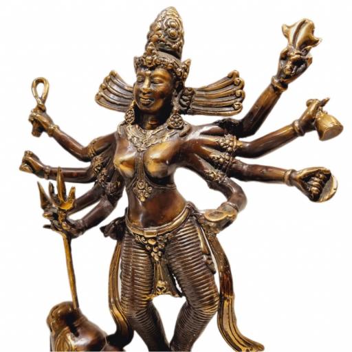Durga con Nandi de bronce [3]
