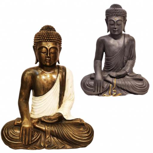 Buda de resina "Bhumisparsha Mudra"