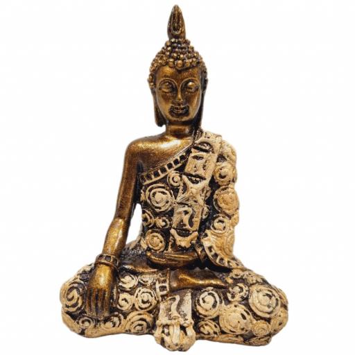 Buda Thai de resina "Bhumisparsha Mudra" [1]