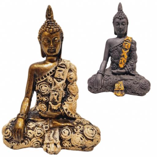 Buda Thai de resina "Bhumisparsha Mudra" [0]