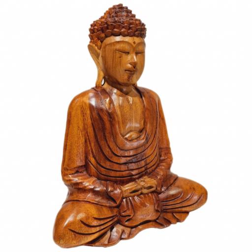 Buda de madera "Dhyana Mudra" [3]