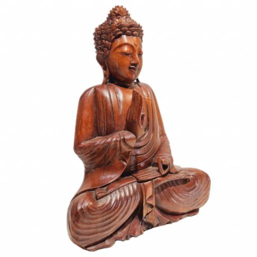 Buda de madera "Vitarka Mudra" [3]