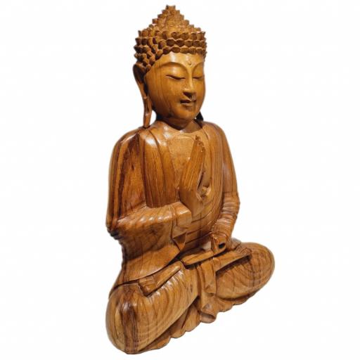 Buda de madera "Vitarka Mudra" [4]