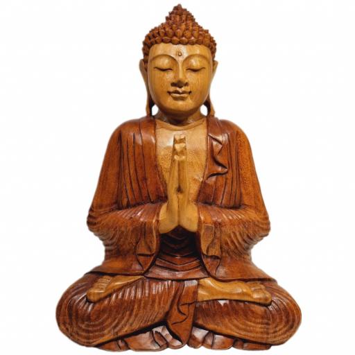 Buda de madera "Anjali Mudra" [1]