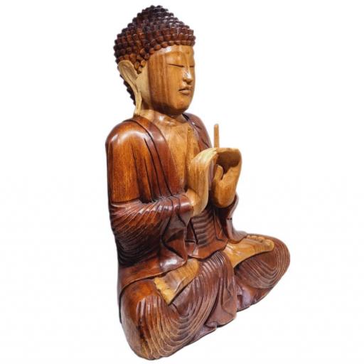 Buda de madera "Uttarabodhi mudra" [1]