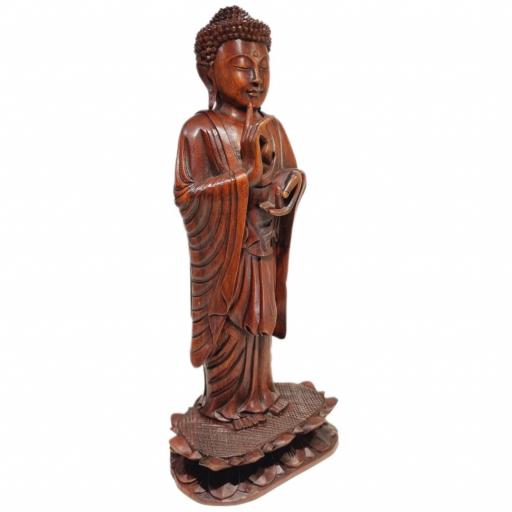 Buda de madera "Vitarka Mudra" [2]