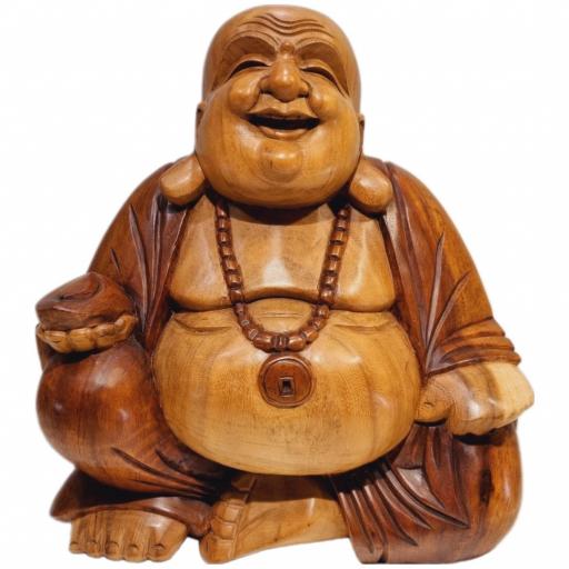Buda Chino | Buda Feliz | Happy Buddha de madera
