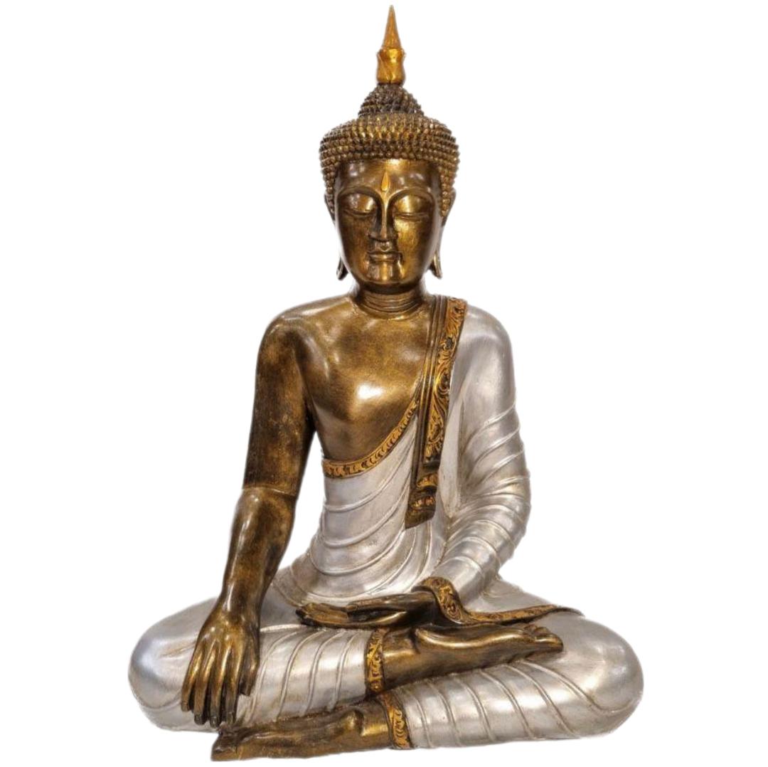Buda Thai de resina "Bhumisparsha Mudra"