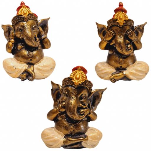 Ganesha de resina | Ver, Oír y Callar  | Three Wise