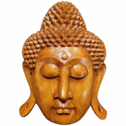 Mascara de Buda de madera [0]