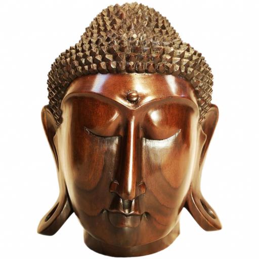 Cabeza de Buda de madera [0]