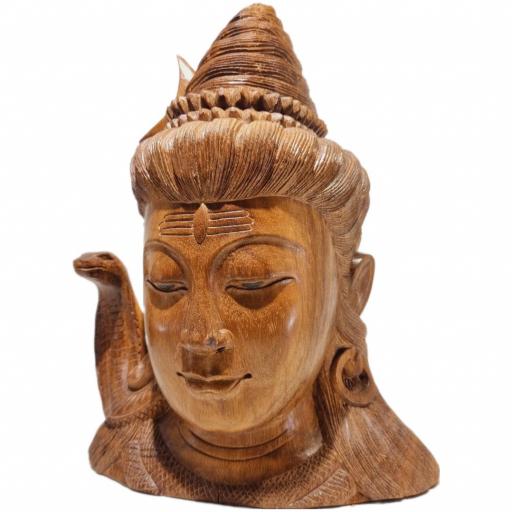 Shiva de madera | Cabeza de Shiva [1]