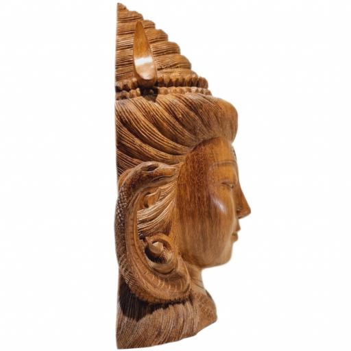 Shiva de madera | Cabeza de Shiva [2]