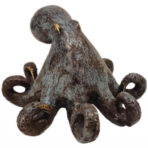 Pulpo de bronce