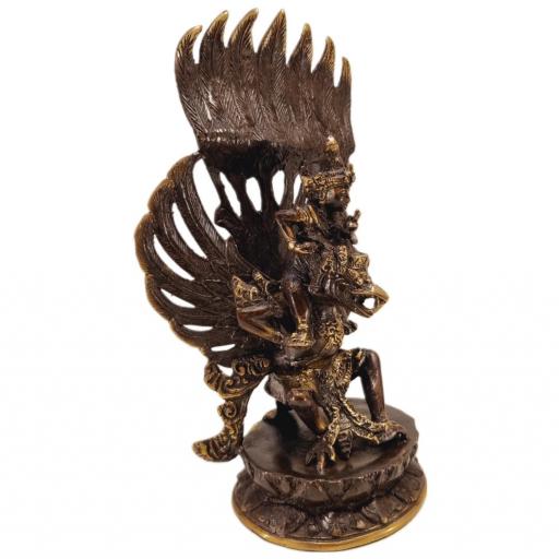 Garuda con Vishnu de bronce [3]