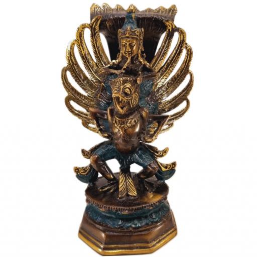 Garuda con Vishnu de bronce [2]