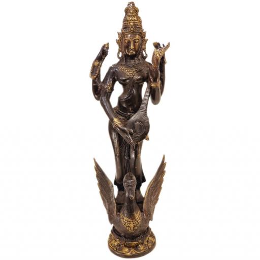 Sarasvati de bronce