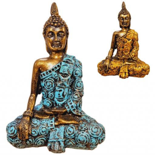 Thai Buda de resina "Bhumisparsha Mudra"