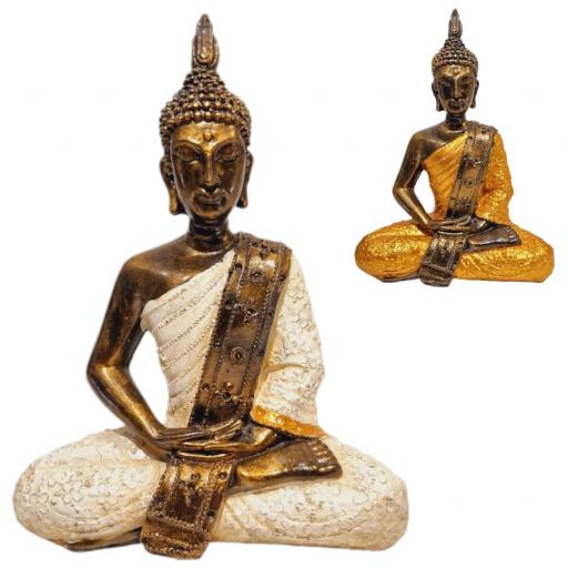 Thai Buda de resina "Dhyana Mudra"